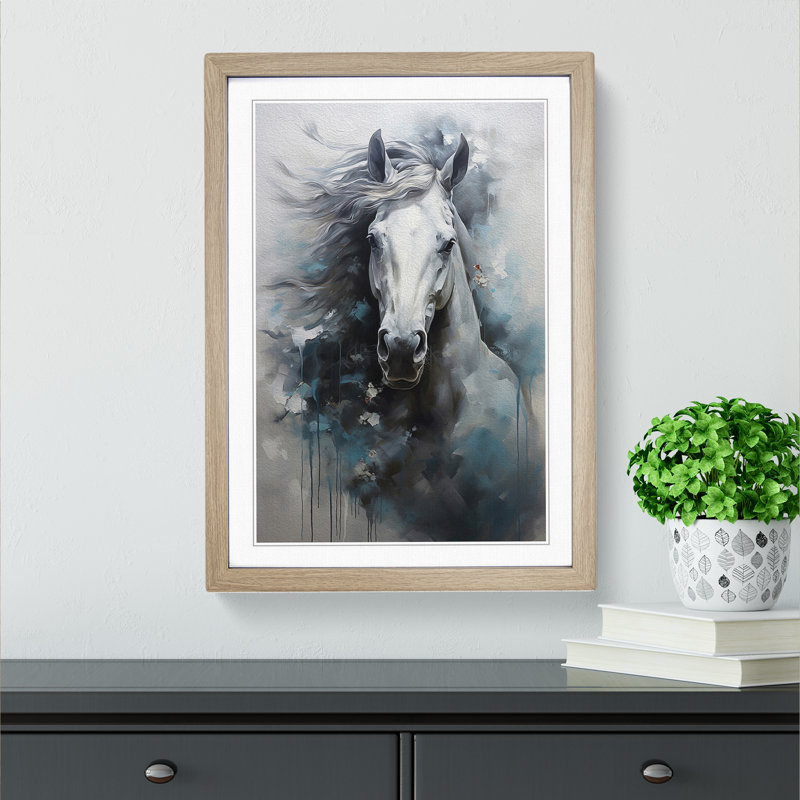 Horse Contemporary - Framed Print