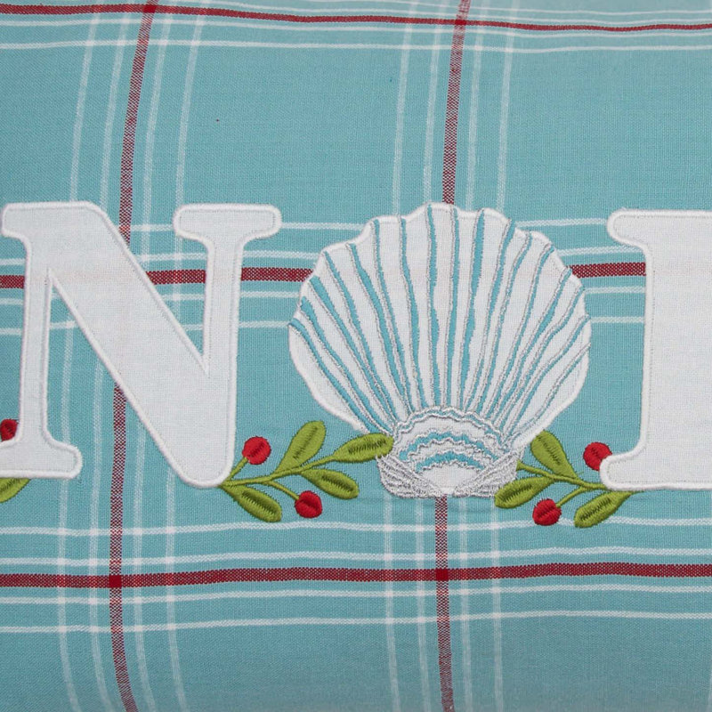 Plaid Noel Pillow