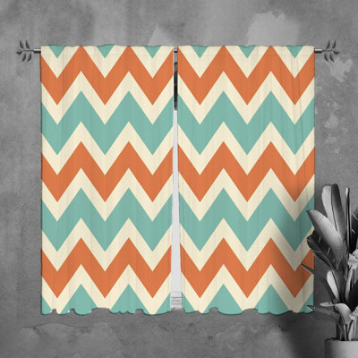 Paire de rideaux obscurcissant en polyester Nashwa