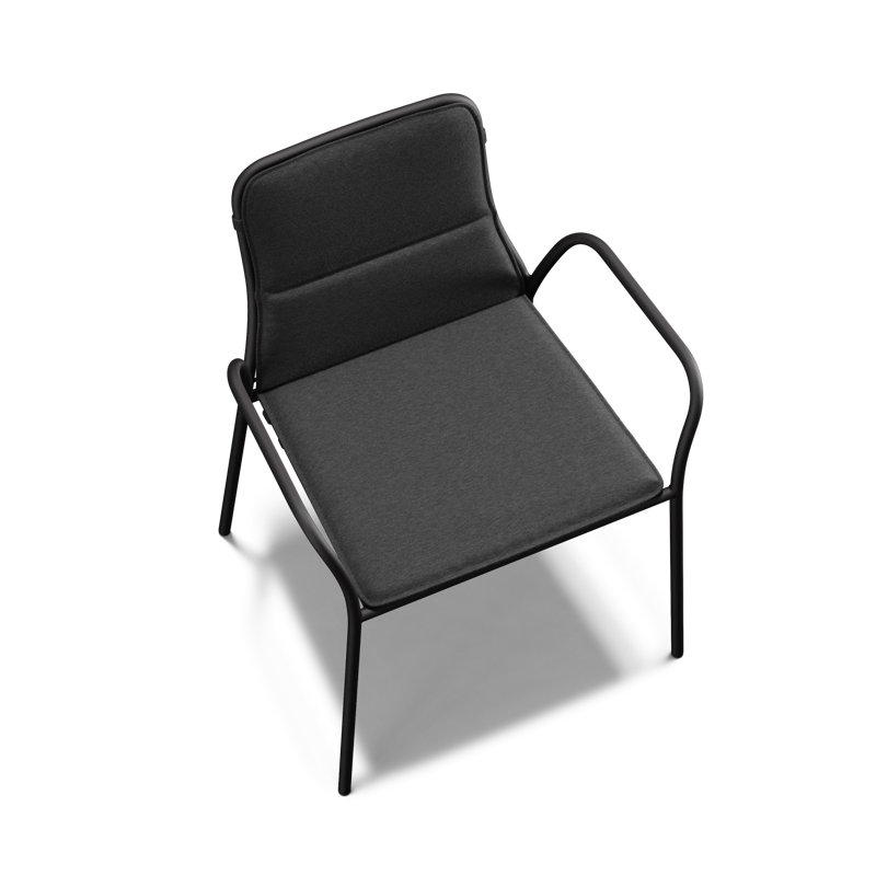 XY Outdoor Dining Armchair, Charcoal