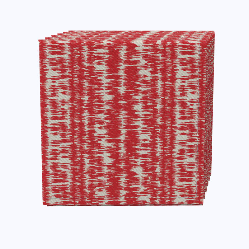100% Cotton Abstract Square Napkin