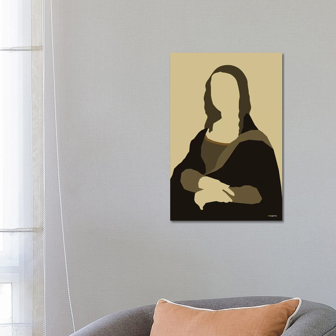 Mona Lisa von Rafael Gomes - Ohne Rahmen Galerie-verpackte Leinwand Giclée auf Leinwand