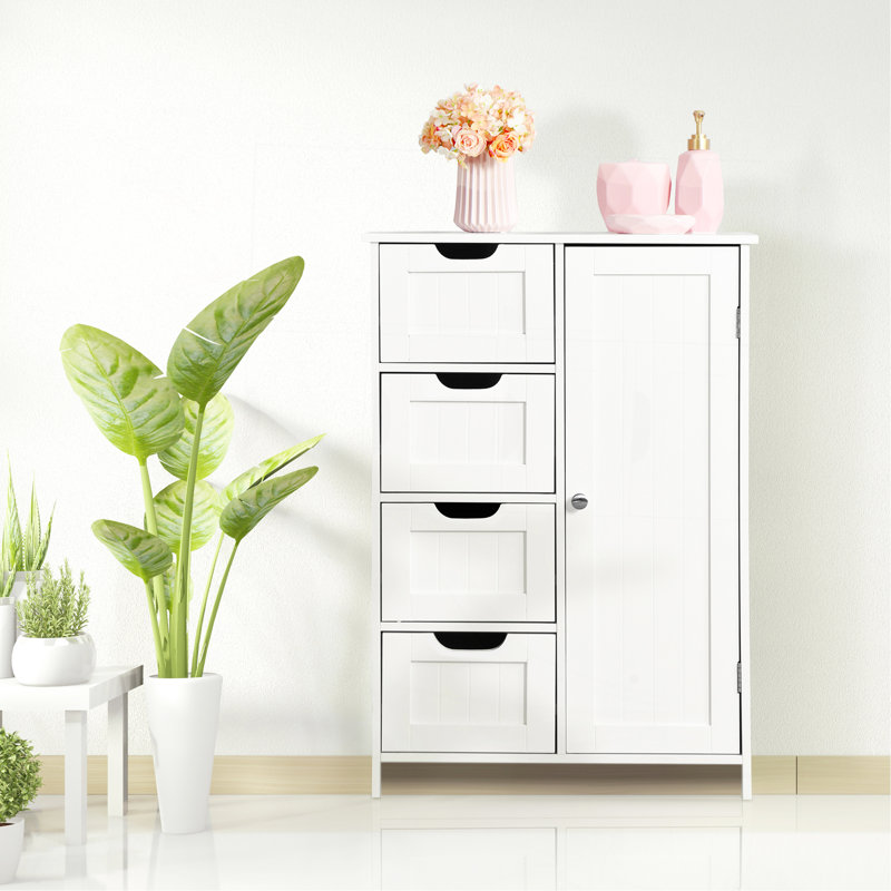 Armoire de rangement pour salle de bain avec tablettes et tiroirs réglables pour une organisation optimale