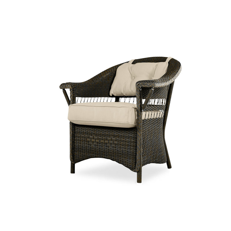 Nantucket Outdoor Dining Armchair, Decorline Navy, Mink