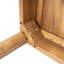 Table de salle à manger d'extérieur en bois d'acacia Visola L 79 po (finition teck)
