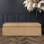 Safar Large Plush Velvet Ottoman Storage Box with Plain Lid Multi Functional Upholstered Blanket Box-116779914-116779931