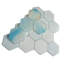 Carrelage mosaïque en verre brillant hexagonal 10,24 po x 11,82 po Aurora-98618511