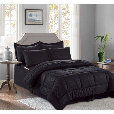 Ensemble d'édredon réversible en microfibre 8 pièces