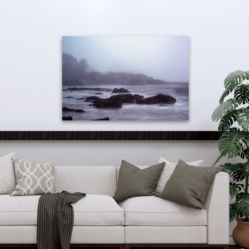 Roches de la mer - photographie de paysage, réalisme, art marin, H 32 po x l 48 po