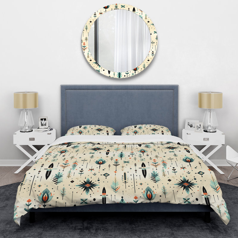 Ensemble de housse de couette Tribal Harmony Boho, Housse de couette pour très grand lit et 2 très