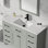 Lavabo de salle de bain intégré avec comptoir en résine Breonica