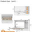 Lit escamotable convertible moderne avec rangement dissimulé pour les petits espaces-469458368