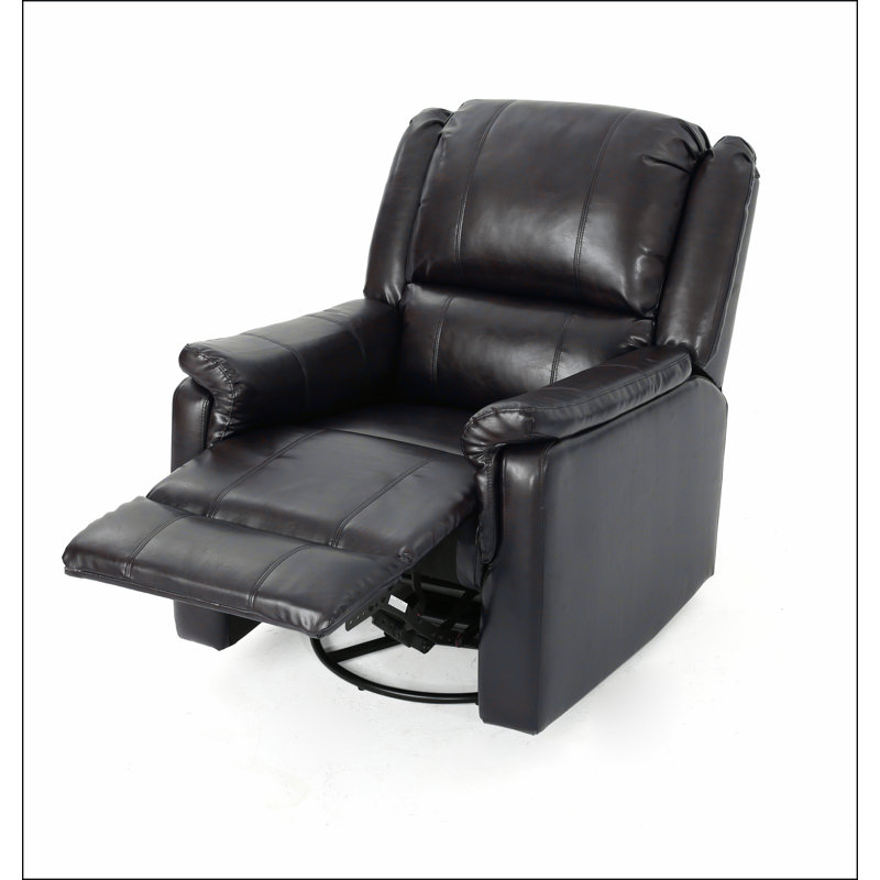 Fauteuil inclinable manuel et pivotant brun avec fauteuil inclinable manuel