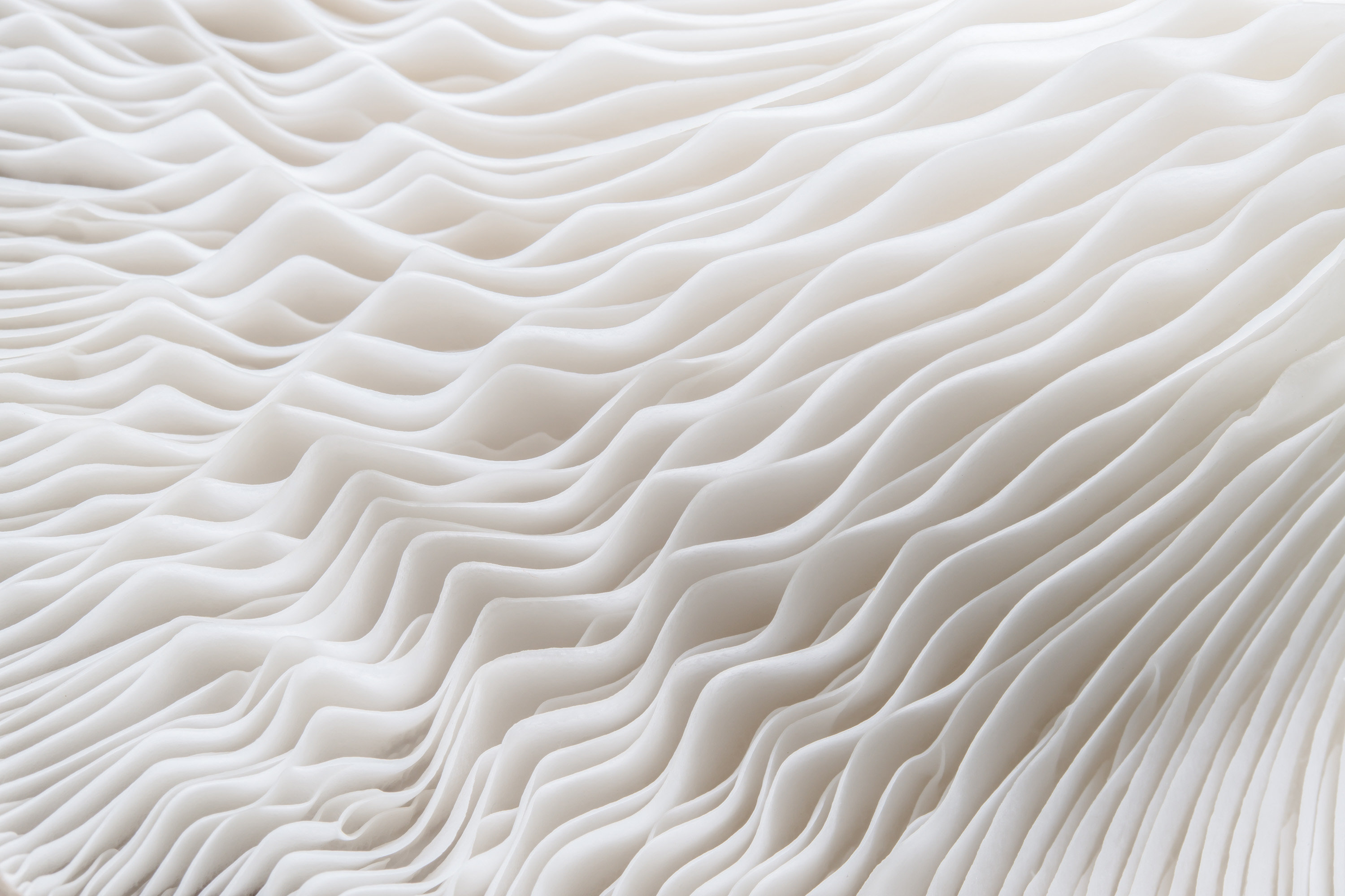 Latitude Run® White Lines Ridges Soft Abstact - Wrapped Canvas Print ...