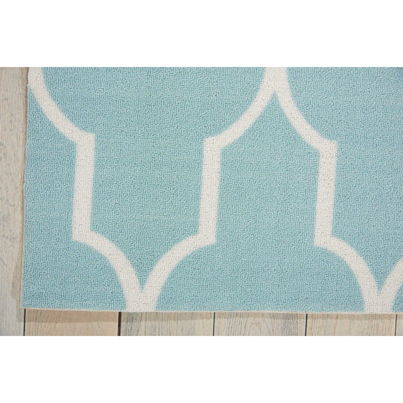 Tapis turquoise Dian, Rectangle 10 pi x 13 pi