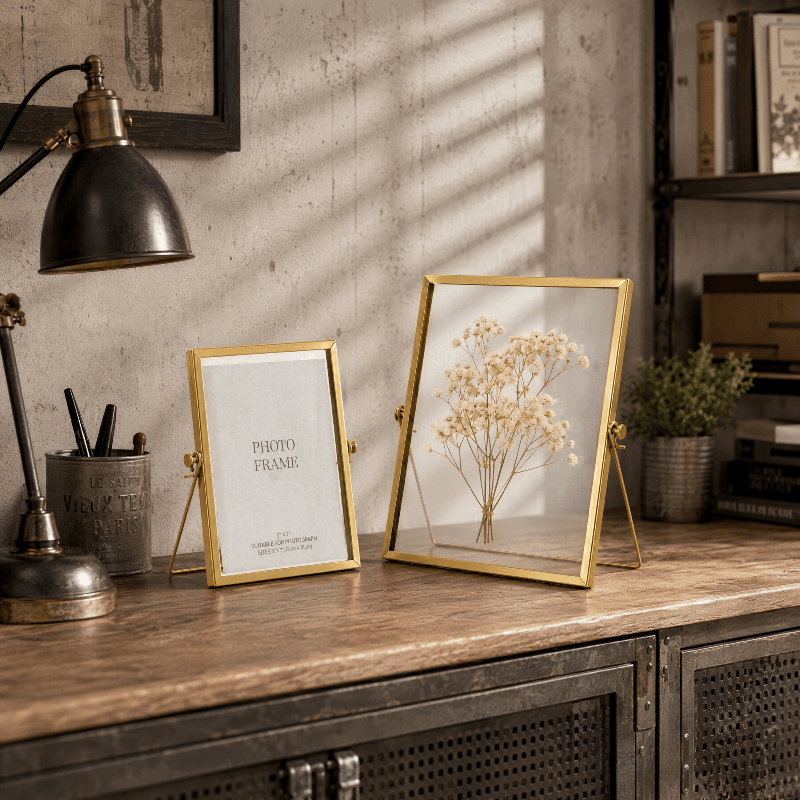 Gold Iron Gallery Wall Picture Frame - Frames Included: 3