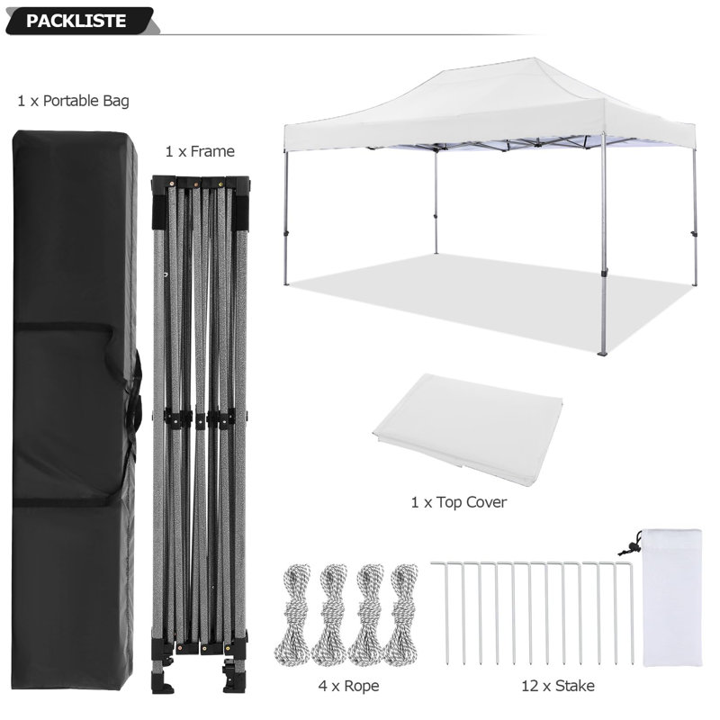 Canopy 10x15 Pop up Canopy Commercial Heavy Duty Canopy Tent , White