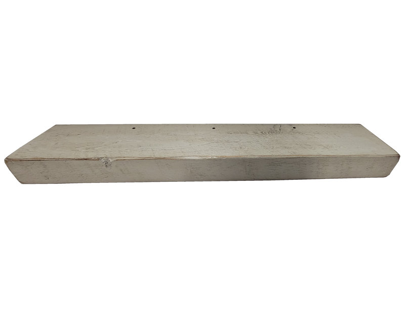 Rough Cut Décor Floating Shelf, 3" H x 24" W x 7" D, Gray Stain