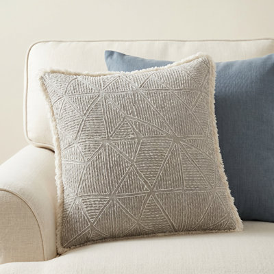 Helma Geometric Linen Throw Pillow