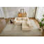 Canapé à compression, canapé-lit convertible au sol avec structure de forme fixe, canapé modulaire désossé, aucun assemblage requis, tissu chenille, pour la chambre du salon-2128234067