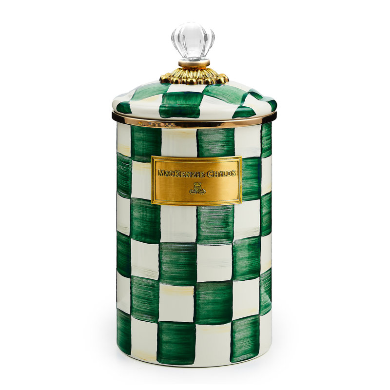 Emerald Check Small Canister, 64