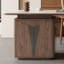 Blanc / brun pierre rectangulaire + bureau en bois massif-1840462213-1840462208