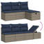  Ensemble de canapé de patio 8 pièces avec coussins en rotin de polyester noir-809094446-809094440