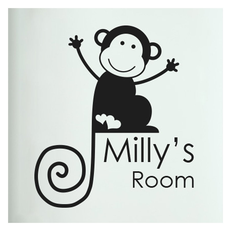 Animals Wall Decal, Black