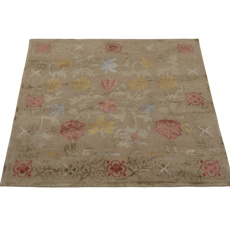 Wool Area Rug, Square 3'