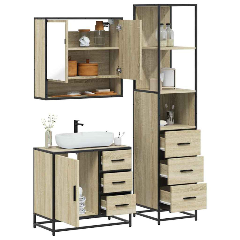 Bathroom Furniture Suite, Sonoma Oak