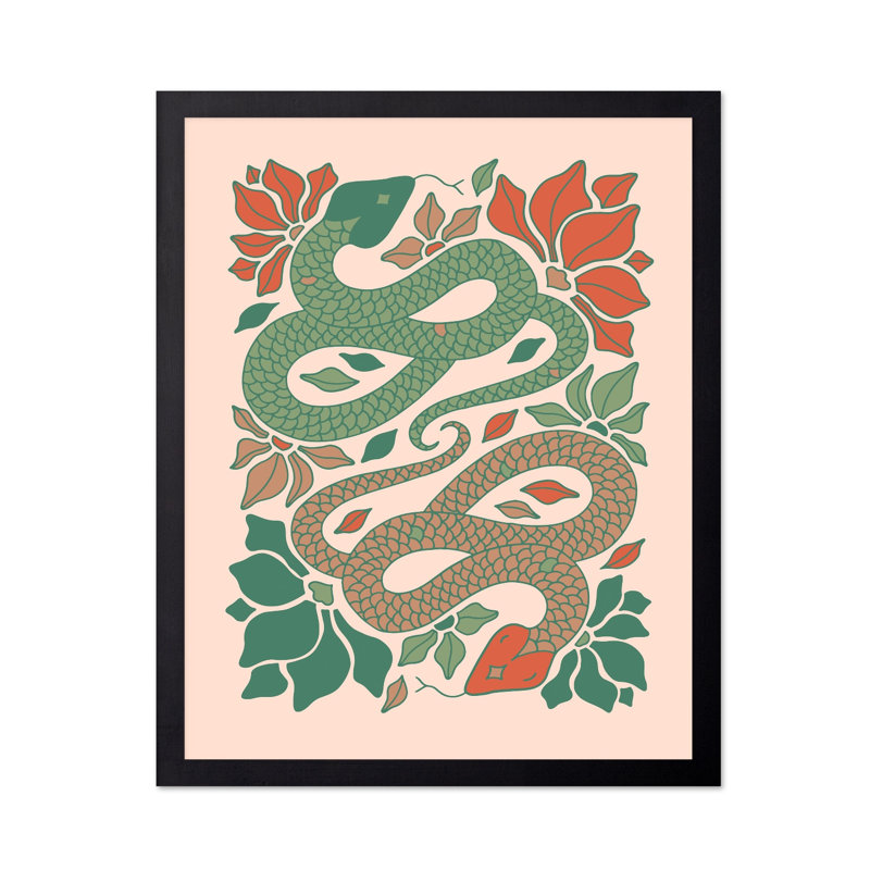 Groovy Snakes No1, Unframed, Poster, 11"H x 14"W