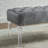 Valley Button Tufted Velvet Upholstered Bench With Acrylic Leg-14031097