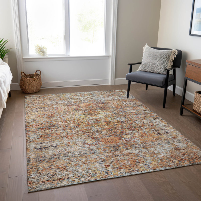 Tapis corail intérieur / extérieur lavable à la machine Cicel ACN1143, Rectangle 2 pi 6 po x 3 pi 10 po