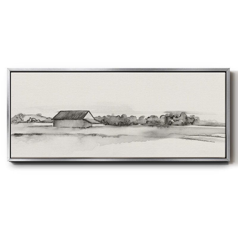 Wyeth Barn I- Framed Canvas, 24" H x 60" W