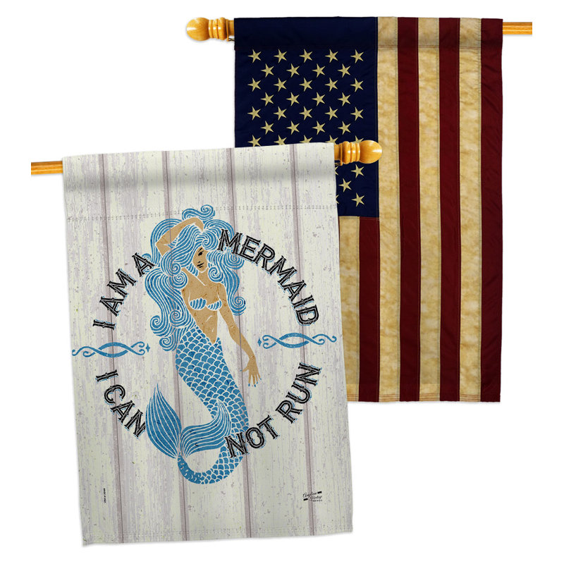 Drapeau de maison en polyester 2 côtés 40 x 28 po