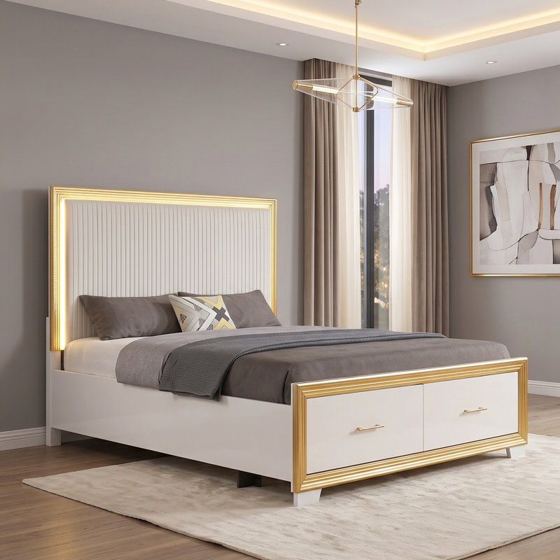 Gilta Upholstered Platform Bed, Queen