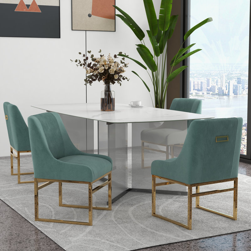 Chaise d'appoint Zanthia, 2, Vert menthe