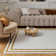 Carmel Modern Bordered Cream/Gold Area Rug