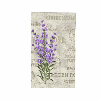 Spring Bloom Lavender Hand Towel - Highly Absorbent, Soft Cotton, Decorative for Bathroom, Hotel, Gym, Spa, Multipurpose Fingertip Towels