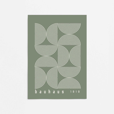 «Green Bauhaus Composition II», reproduction