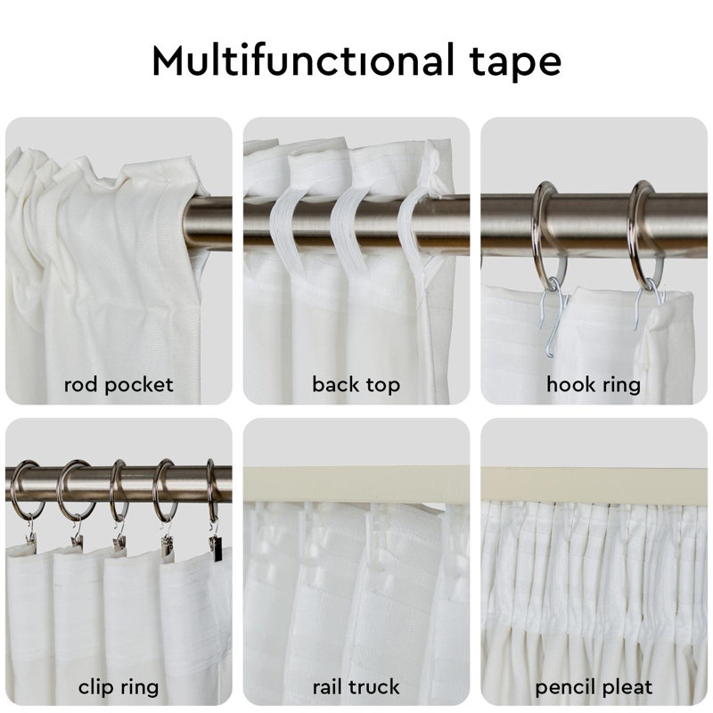 Rideau simple semi-transparent imprimé animal, L 52 po x L 95 po