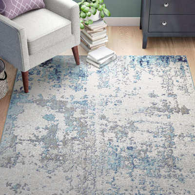 Burnstad Machine Woven Abstract Area Rug