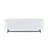 Elegant Ottoman With Spacious Storage Function, White