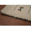 Tapis de style tribal ivoire 4 x 12