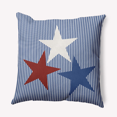 Funky Junky Geometric Indoor/Outdoor Reversible Throw Pillow