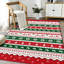Tapis lavable à la machine Christmas Party - rouge / blanc / vert-1155095715
