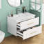 Ensemble de meuble-lavabo mural blanc brillant 30 po avec lavabo-1505166386-1505166384