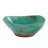 Patina Turquoise Ceramic Rustic Southwestern Serving Bowl