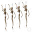 Décorations d'Halloween 4 pièces de squelette de sirène avec joints articulés 4 pièces Annekristin