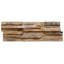Elle-May 3D Wall Cladding Panels 18 x 56cm Wood Mosaic Tile in Brown
